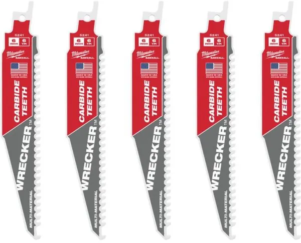 Sägeblatt für Stichsäge Milwaukee TCT WRE 150/6T 5 Stk.