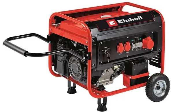 Einhell TC-PG 65/E5 benzinbetriebener Generator mit 2x230 Volt und 1x400 Volt