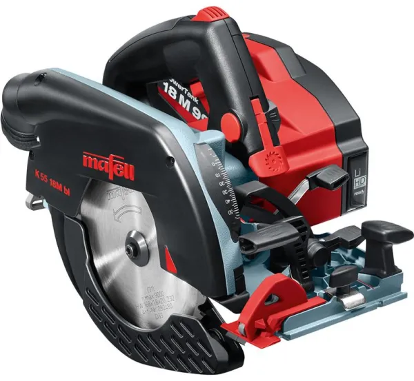 Mafell Akku-Handkreissäge K 55 18M bl im T-MAX-Koffer
